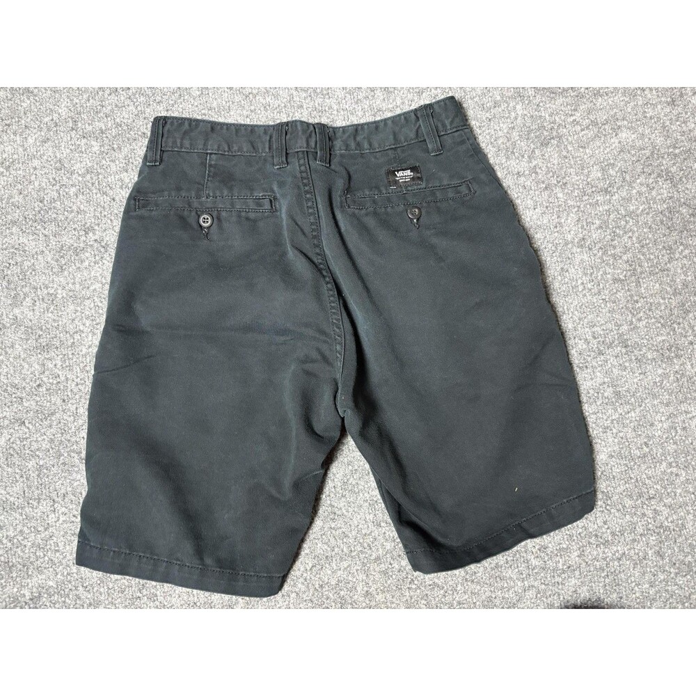 Vans Chino Shorts Mens 28 Blue Stretch 8" Inseam Flat Front Casual Summer - Picture 8 of 9